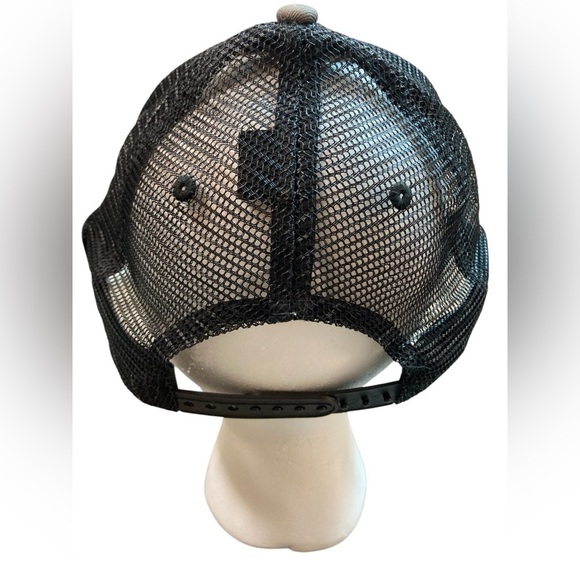 Tyler's Texas Patch Snapback Mesh Back Trucker Hat Gray OSFA Colorblock - Picture 4 of 5